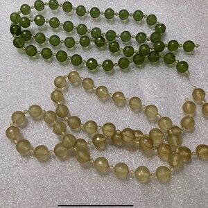 Vintage Lucite Faceted Beads 2 Strands for Crafts Jewelry Making 1960s -…